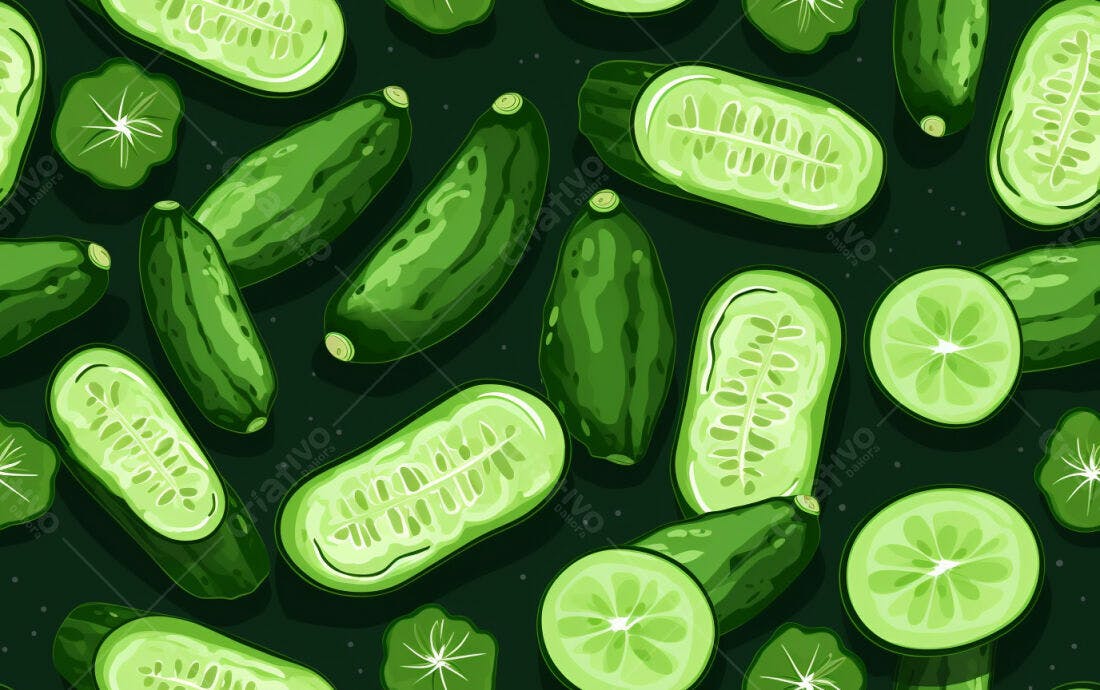 Textura Pepino Verde para Fundo