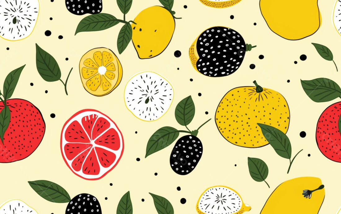Textura Frutas Cítricas para Fundo
