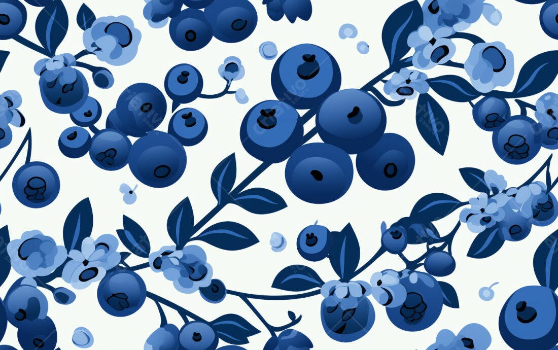 Textura Mirtilo Azul para Papel de Parede