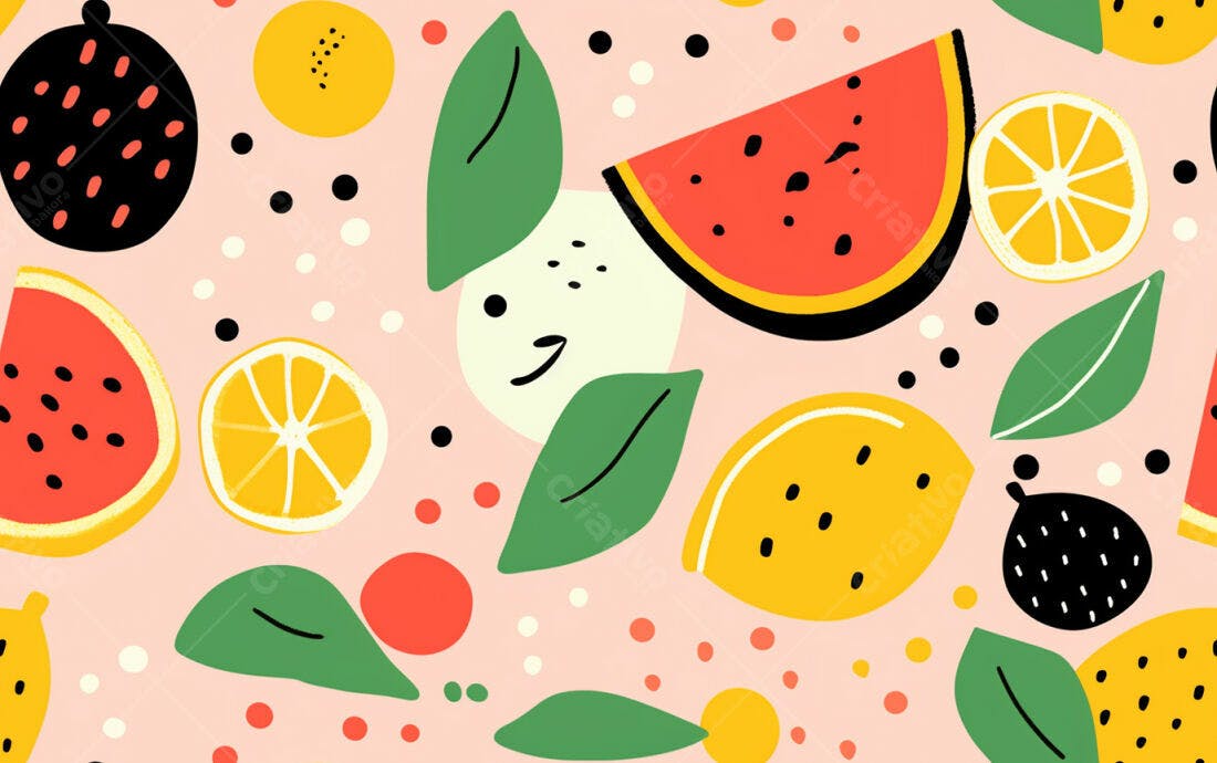 Textura Frutas Tropicais para Fundo