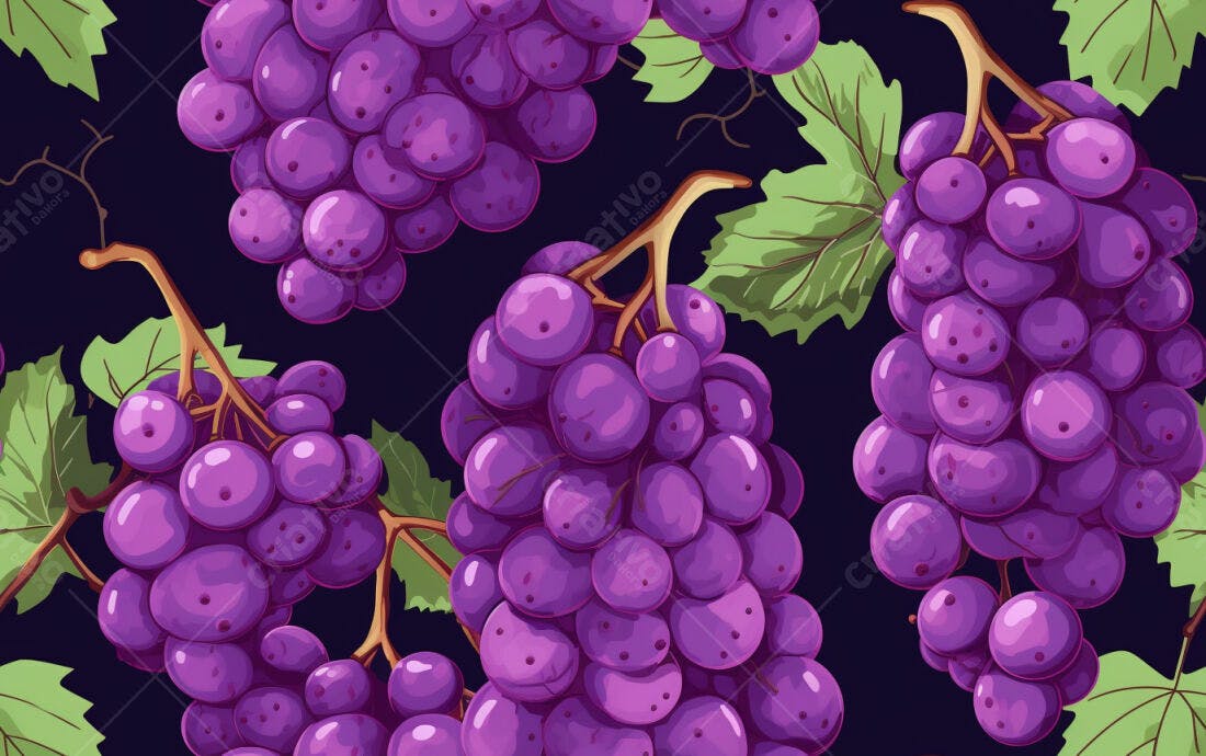 Textura Uvas Roxas para Fundo