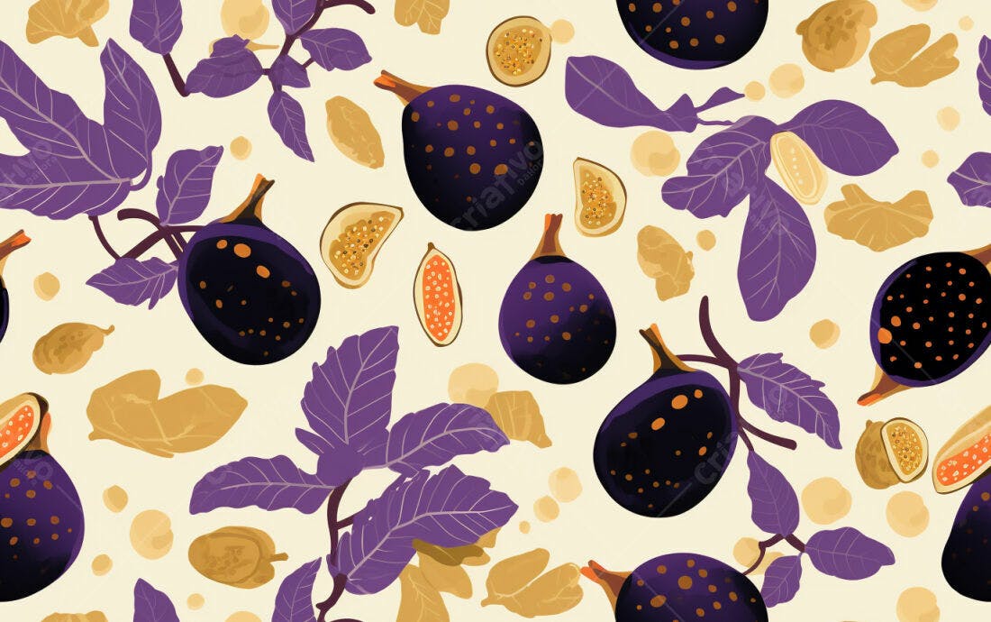 Textura Figo Roxo e Dourado para Fundo