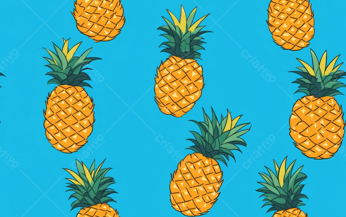 Textura Abacaxi Tropical para Fundo
