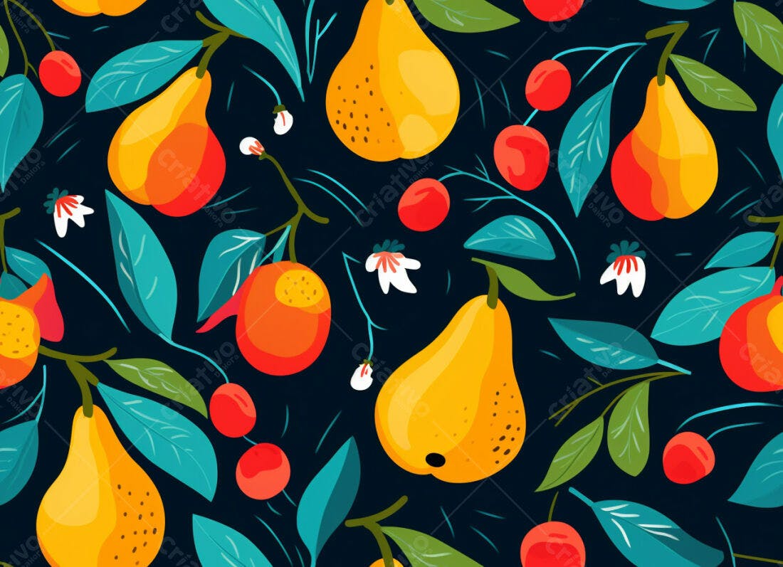 Textura Frutas Verão para Fundo