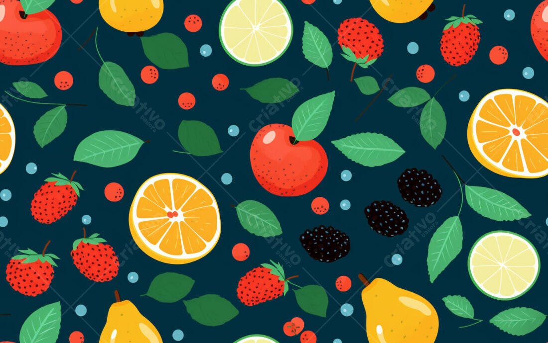 Textura Frutas Coloridas para Fundo