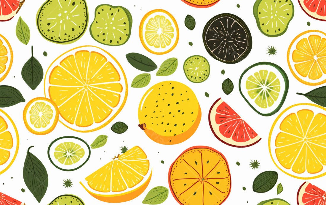 Textura frutas cítricas vibrantes para fundo
