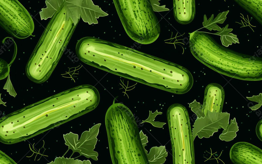 Textura Pepino Verde para Fundo de Embalagem