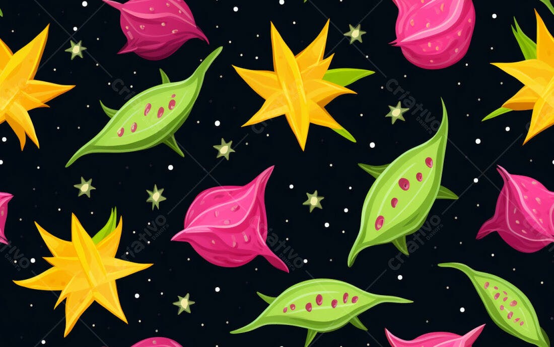 Textura Frutas Tropicais para Fundo