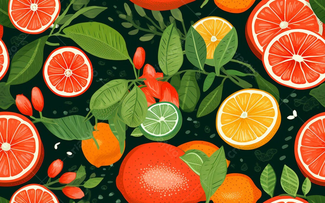 Textura Frutas Cítricas para Fundo