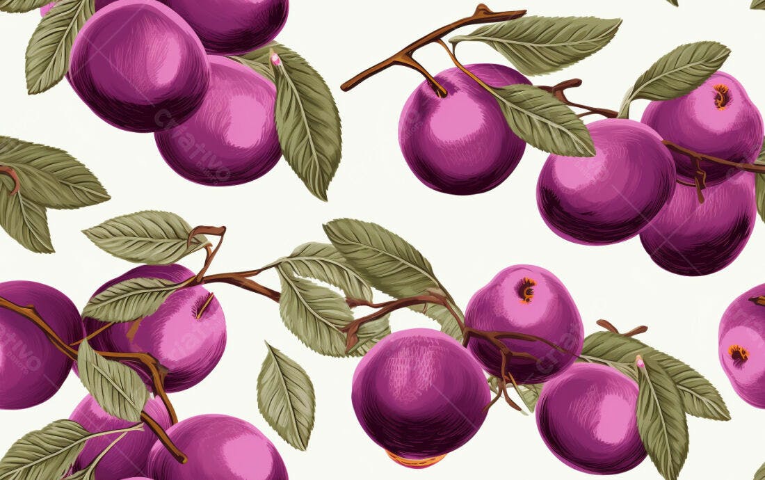 Textura Frutas Roxas para Papel de Parede