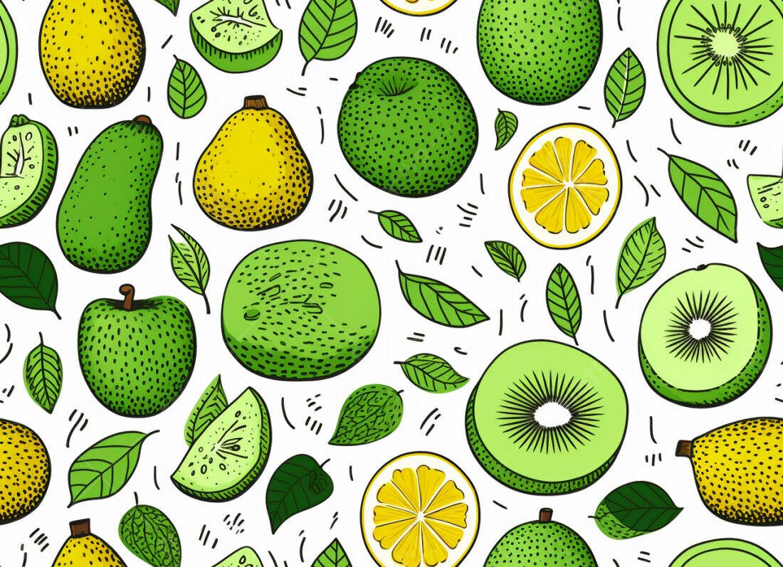 Textura frutas tropicais para fundo