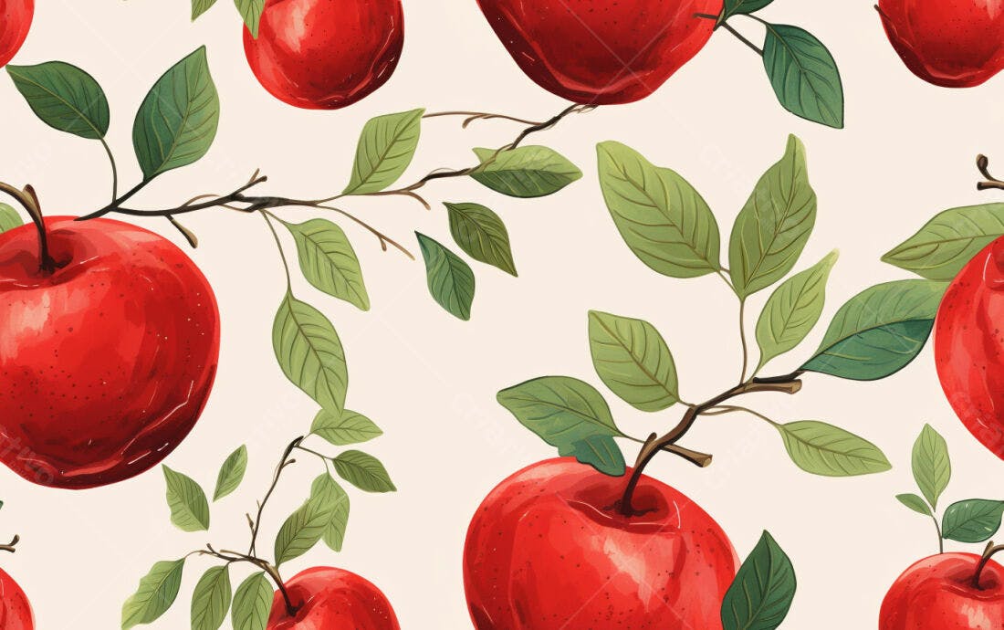 Textura maçã vermelha para fundo floral