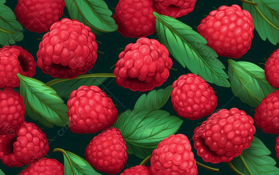 Textura Framboesa Vermelha para Fundo