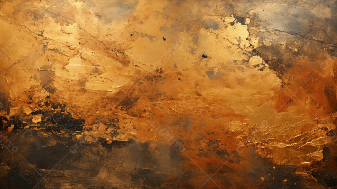 Textura Abstrata Dourada e Marrom para Fundo