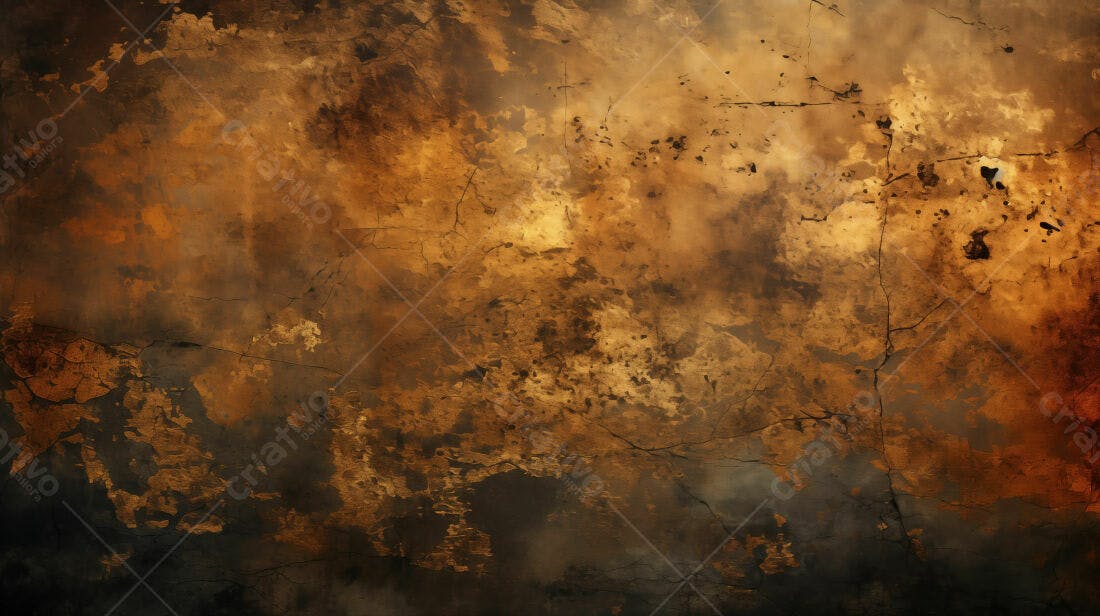 Textura Parede Desgastada Dourada para Fundo