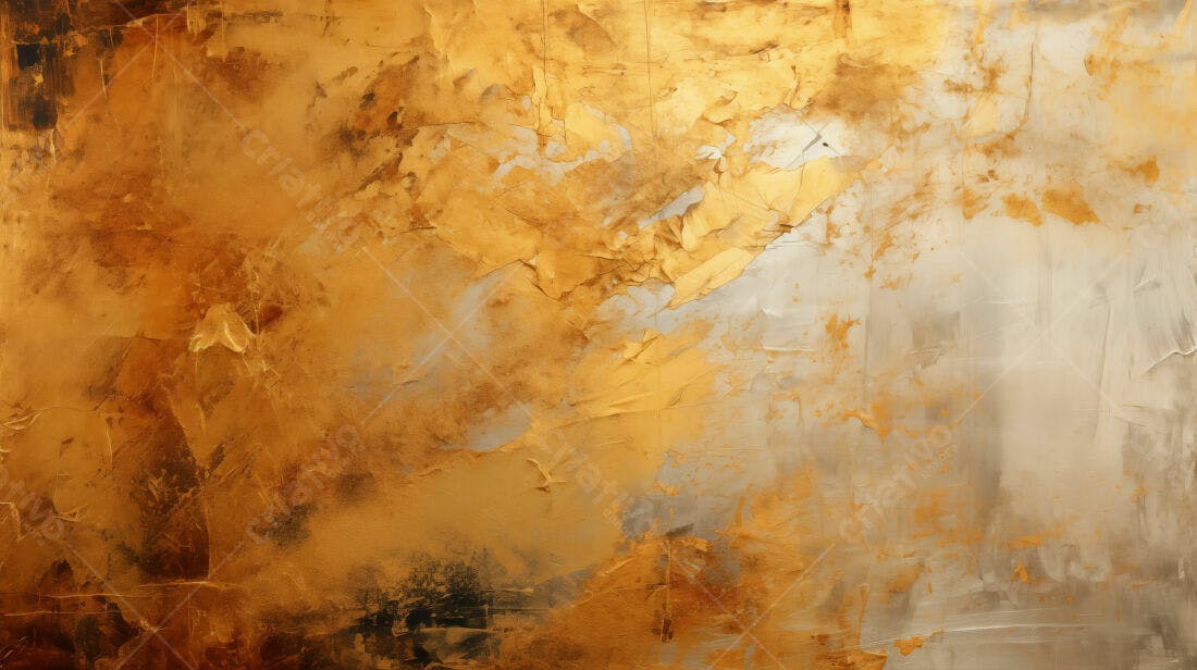 Textura Abstrata Dourada e Cinza para Fundo