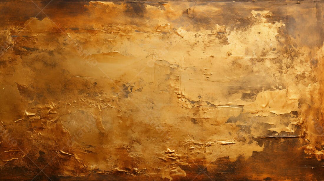Textura metálica dourada envelhecida para fundo