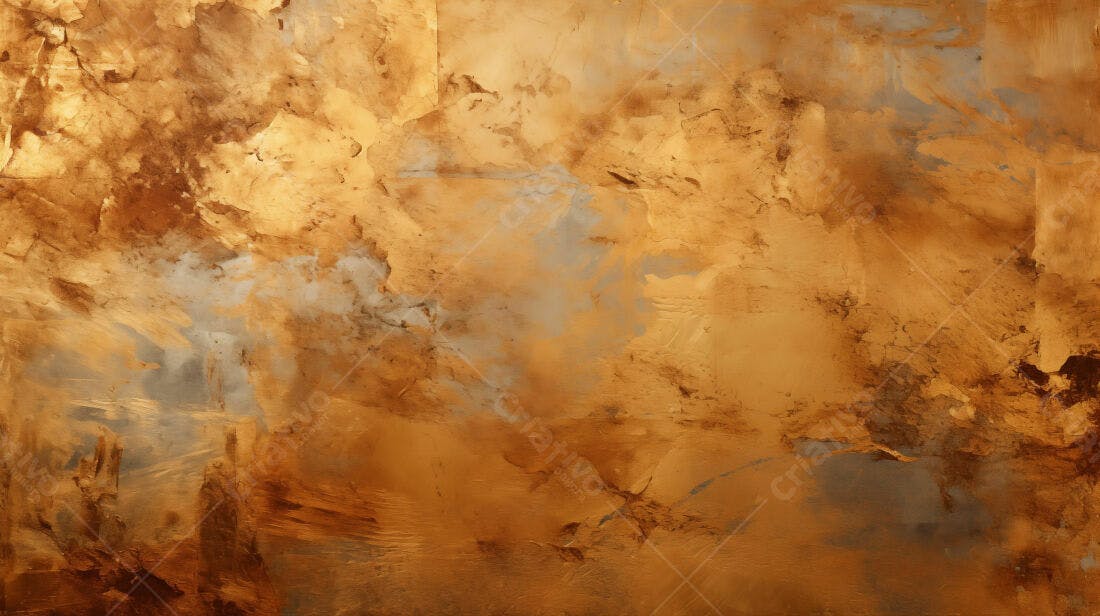 Textura Abstrata Dourada e Cinza para Fundo