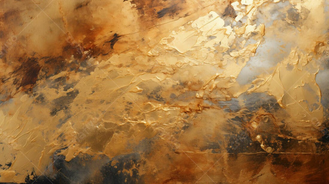 Textura metálica dourada e marrom para fundo