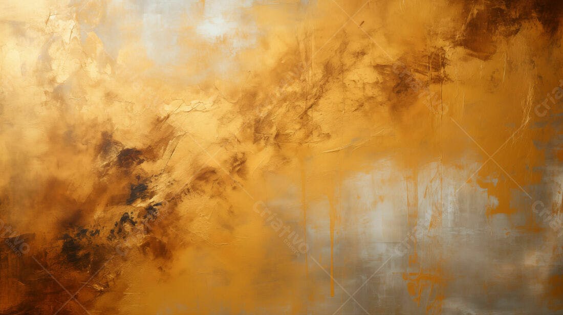 Textura Abstrata Dourada e Cinza para Fundo