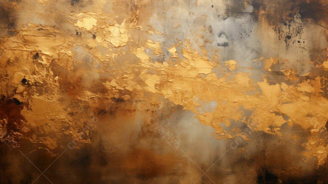 Textura Dourada Abstrata para Fundo