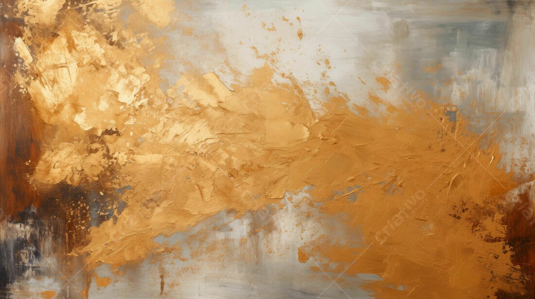 Textura Abstrata Dourada e Cinza para Fundo