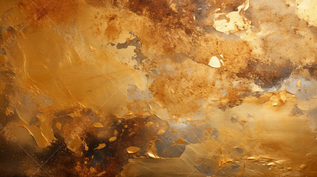 Textura Metal Dourado Envelhecido para Fundo