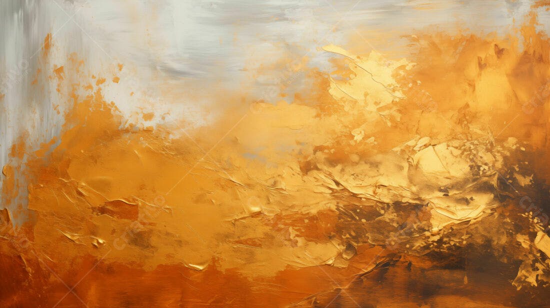 Textura Abstrata Dourada e Cinza para Fundo