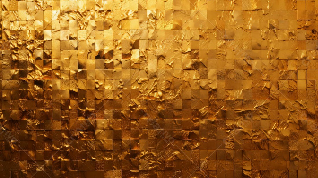Textura ouro mosaico para fundo luxo