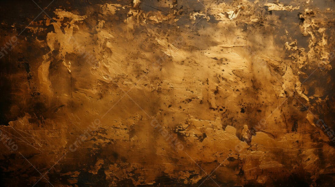 Textura Metálica Dourada Envelhecida para Fundo