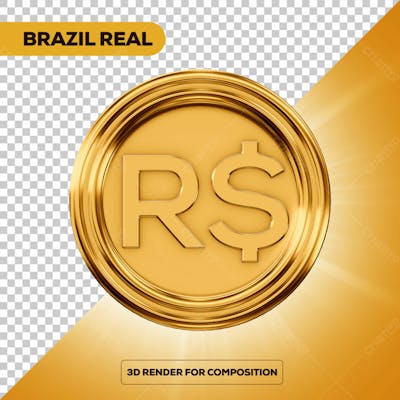 Real Moeda De Ouro Real Brasileiro, Símbolo Financeiro