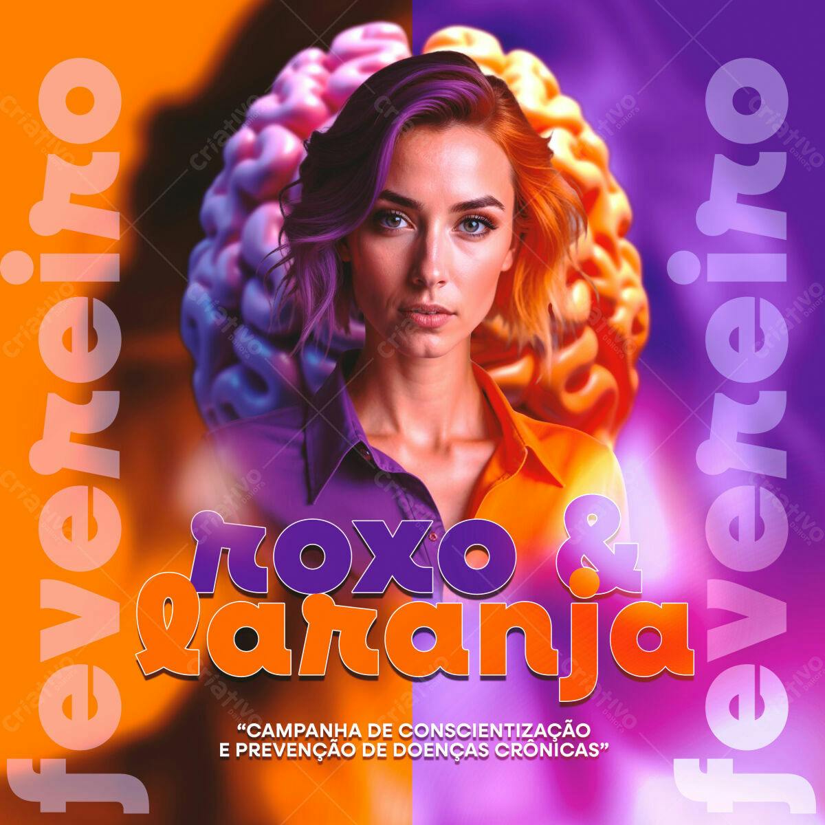 Flyer para Campanha de Conscientização PSD Editável