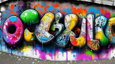 Graffiti Background And Texture