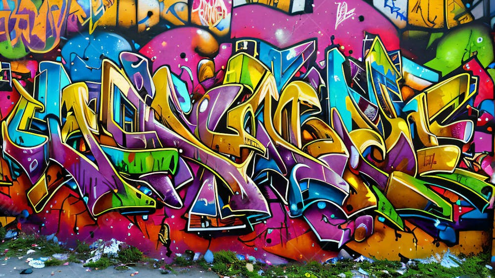 Graffiti Background And Texture