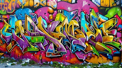 Graffiti Background And Texture
