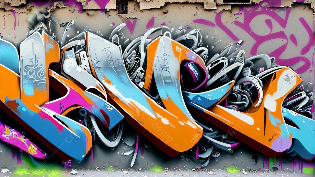 Textura Grafite Abstrato Colorido para Fundo