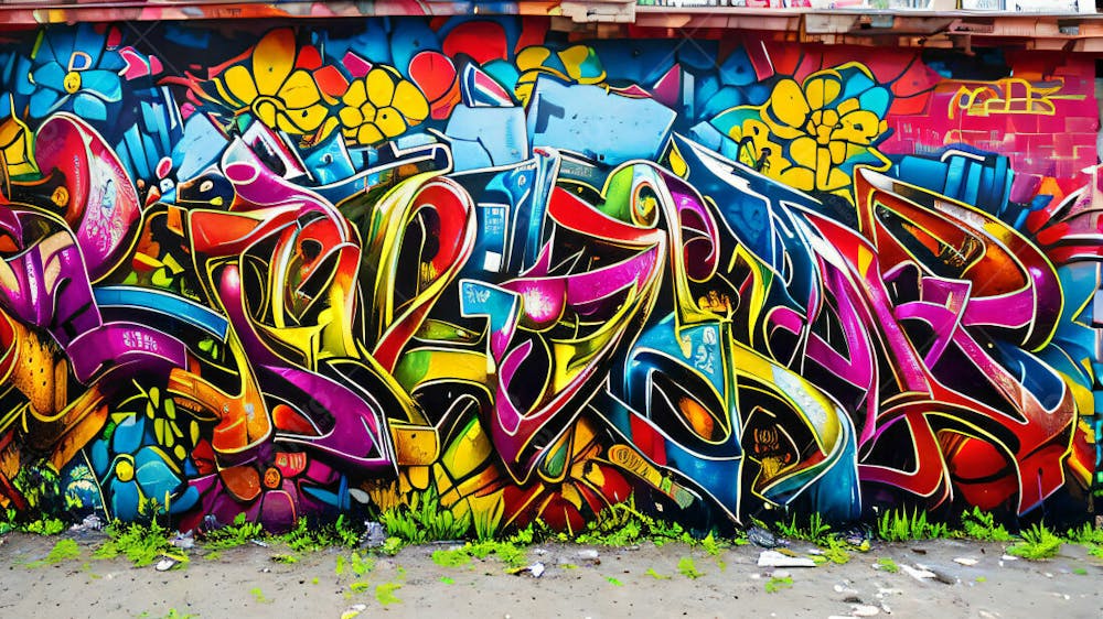 Graffiti Background And Texture