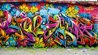 Graffiti Background And Texture