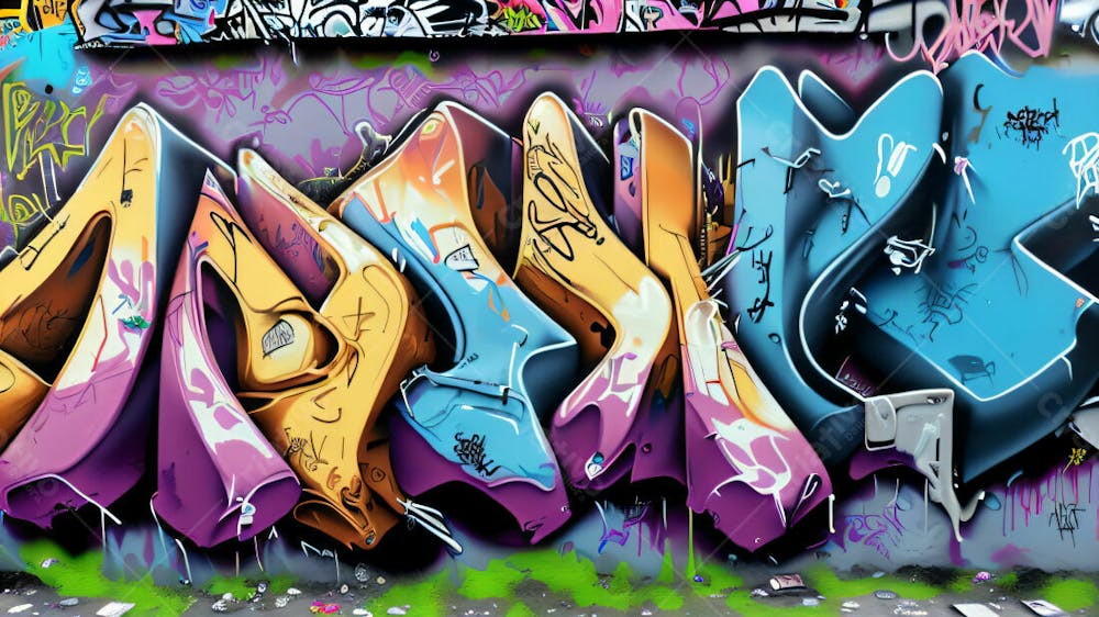 Graffiti Background And Texture