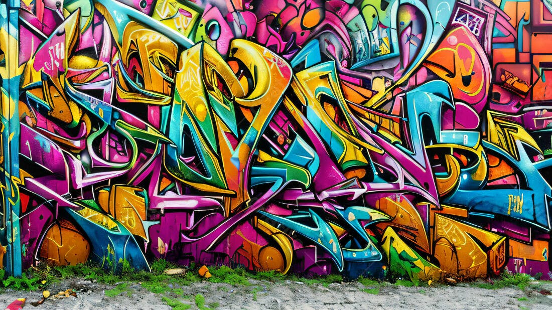 Textura Grafite Abstrato Colorido para Fundo