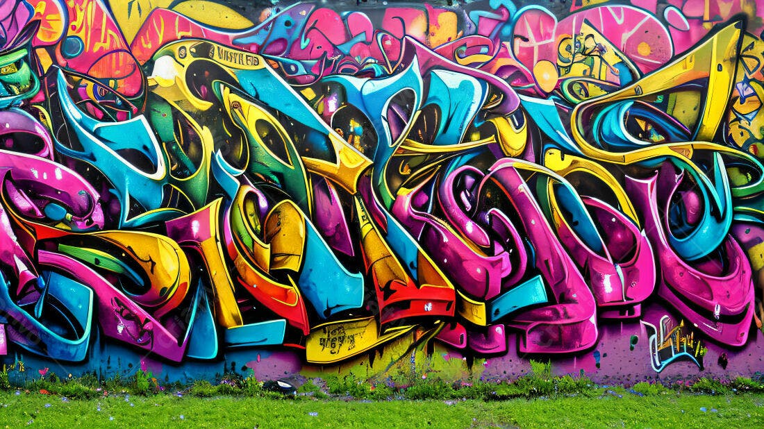 Textura Grafite Abstrata Colorida para Fundo