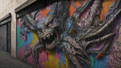 Graffiti Background And Texture