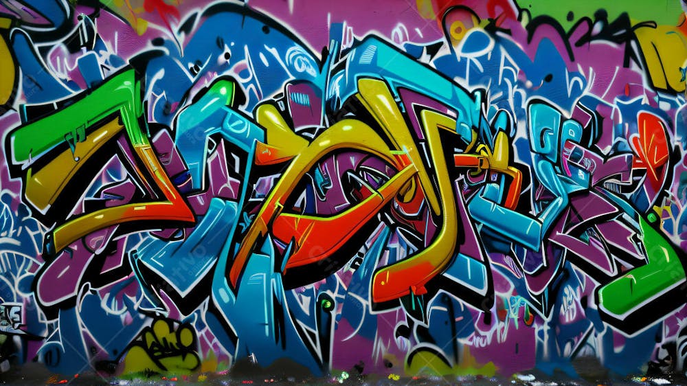 Graffiti Background And Texture
