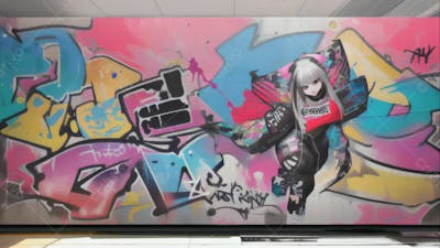 Graffiti Background And Texture