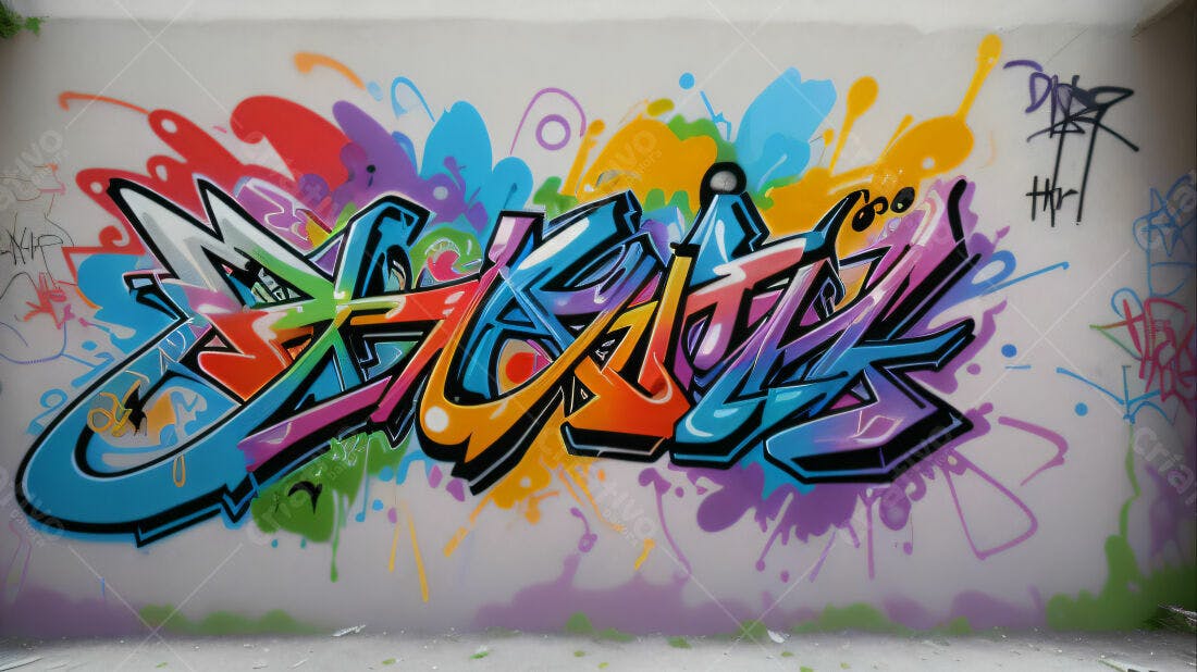 Textura Grafite Abstrata Colorida para Fundo