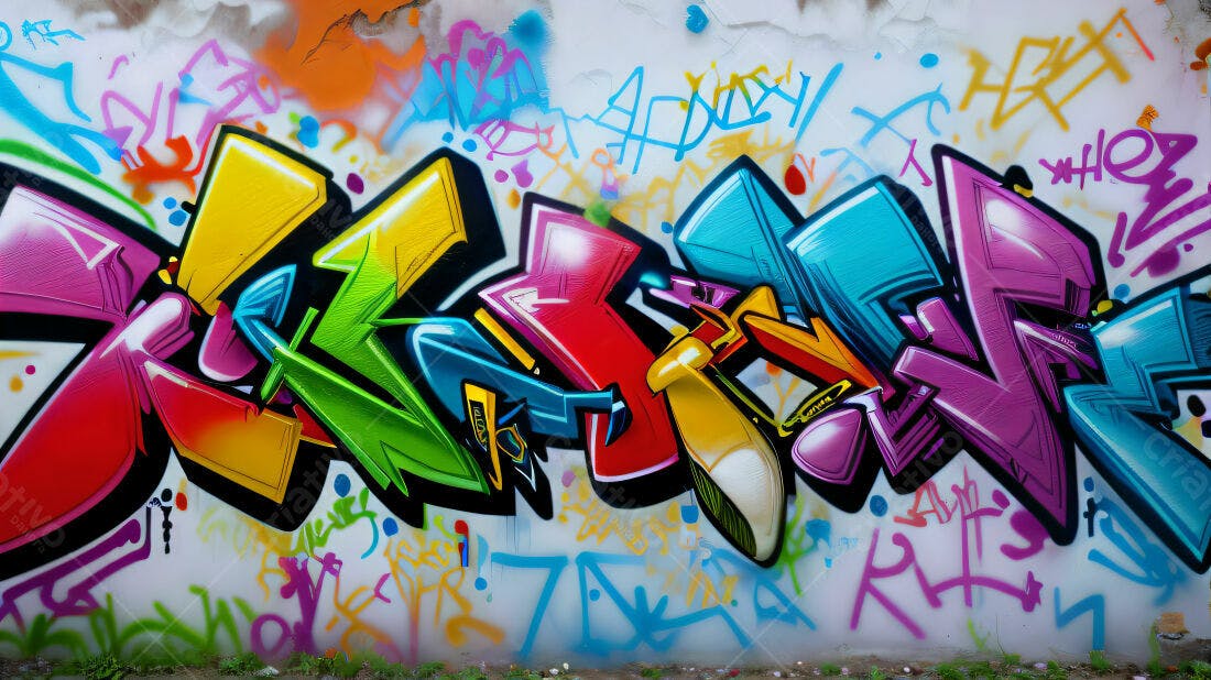 Textura Grafite Abstrata Colorida para Fundo