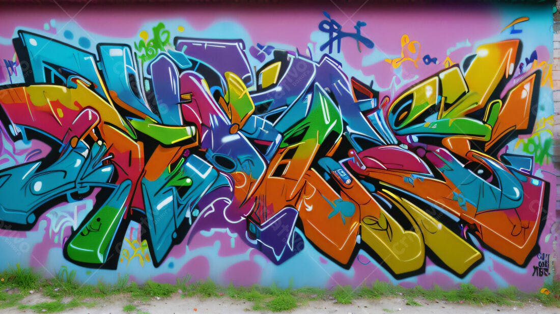 Textura Grafite Colorido para Fundo