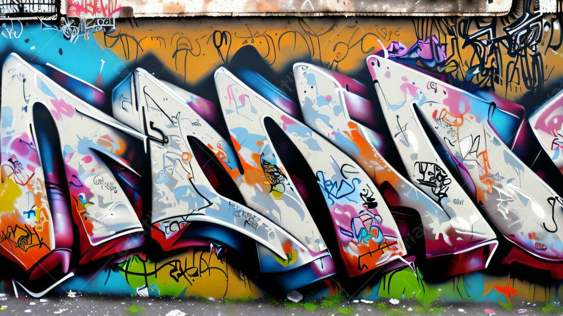 Textura Grafite Abstrato Colorido para Fundo