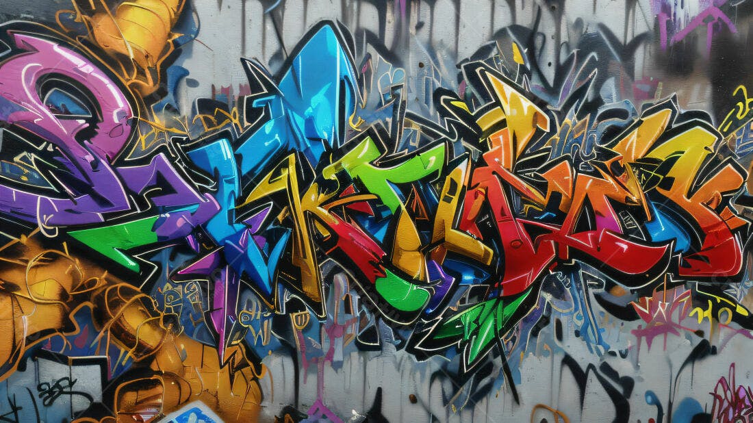 Textura Grafite Colorido para Fundo