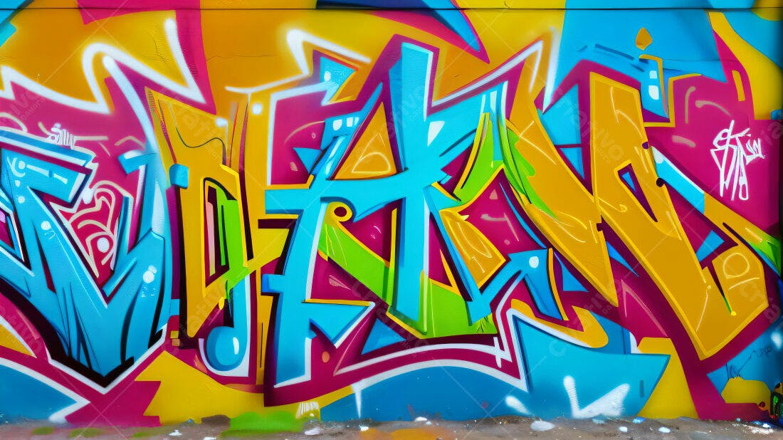 Textura Grafite Abstrata Colorida para Fundo